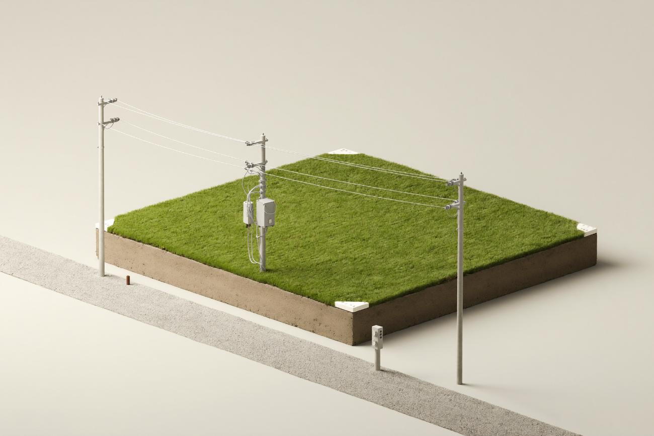 Postes y acometida eléctrica hasta el lote